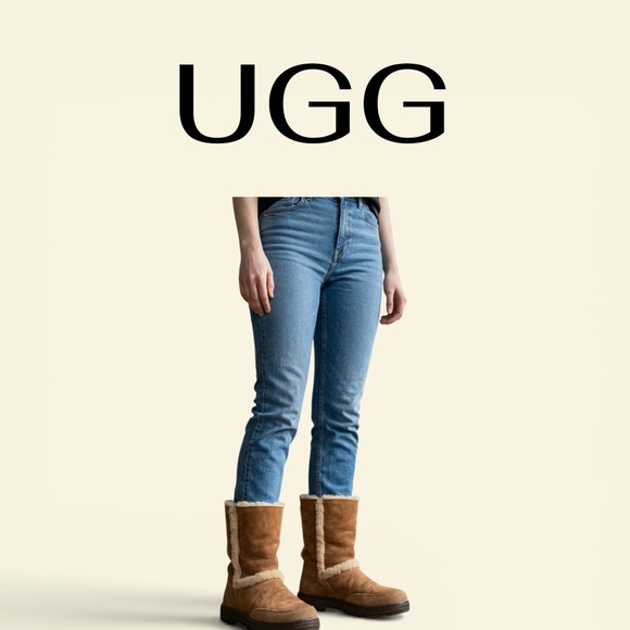 UGG Shoes - Like New Worn Once UGG Women's Mid-Calf Shearling Boots in Chestnut Brown